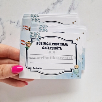 Profesijos spėjimo kortelė "Mažasis princas"