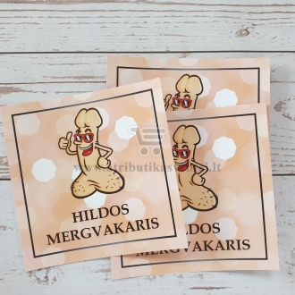 Etiketės mergvakariui - 3vnt (MER-33)