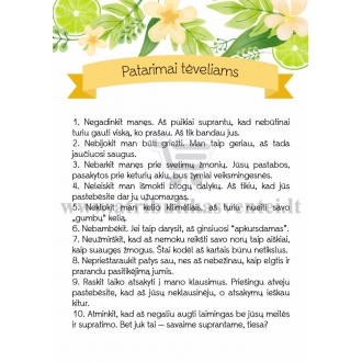 Patarimai tėveliams