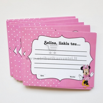 Personalizuota linkėjimų kortelė "Pelytė Minė"
