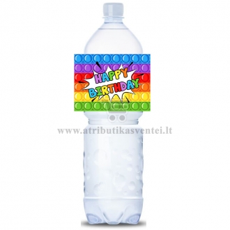Maža etiketė "Happy birthday"