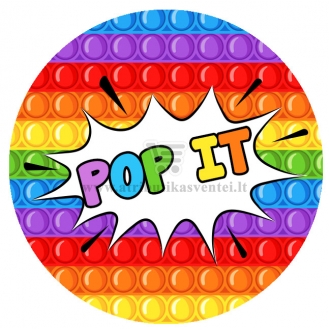 Apvalūs lipdukai "Pop it" - 10 vnt