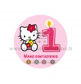 Ženkliukas "Mano gimtadienis" Hello Kitty 1m.