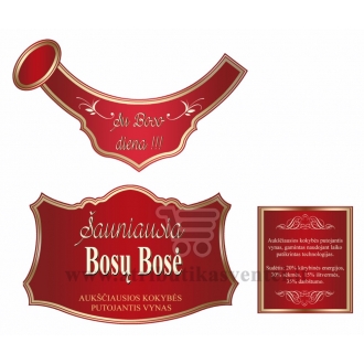 Etiketė šampano buteliui "Šauniausia Bosų Bosė"
