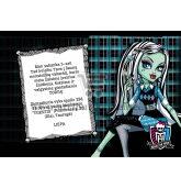 Kvietimai "Monster High" juodas