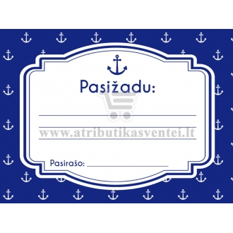 Pasižadėjimų kortelė, Jūros tema