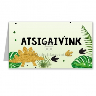 Stalo kortelė su užrašu "Atsigaivink"