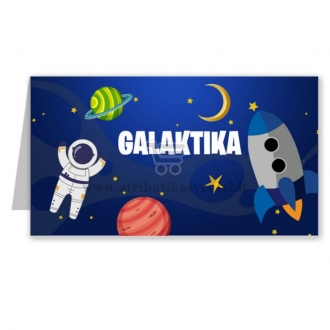 Stalo kortelė kosmoso tema "Galaktika"