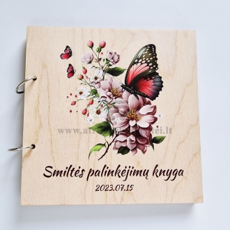 Krikštynų palinkėjimų knyga - Drugelis