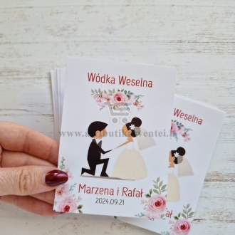 Vestuvių etiketė "Wodka weselna"