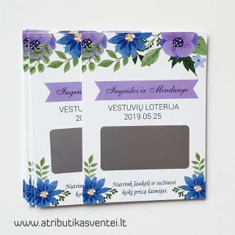 Vestuvių loterija - žaidimas svečiams