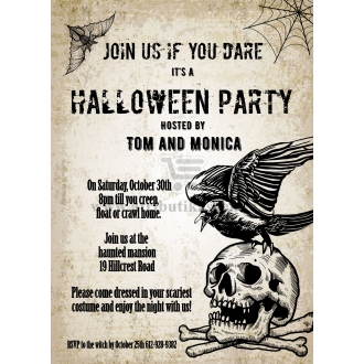 Kvietimai "Halloween party"